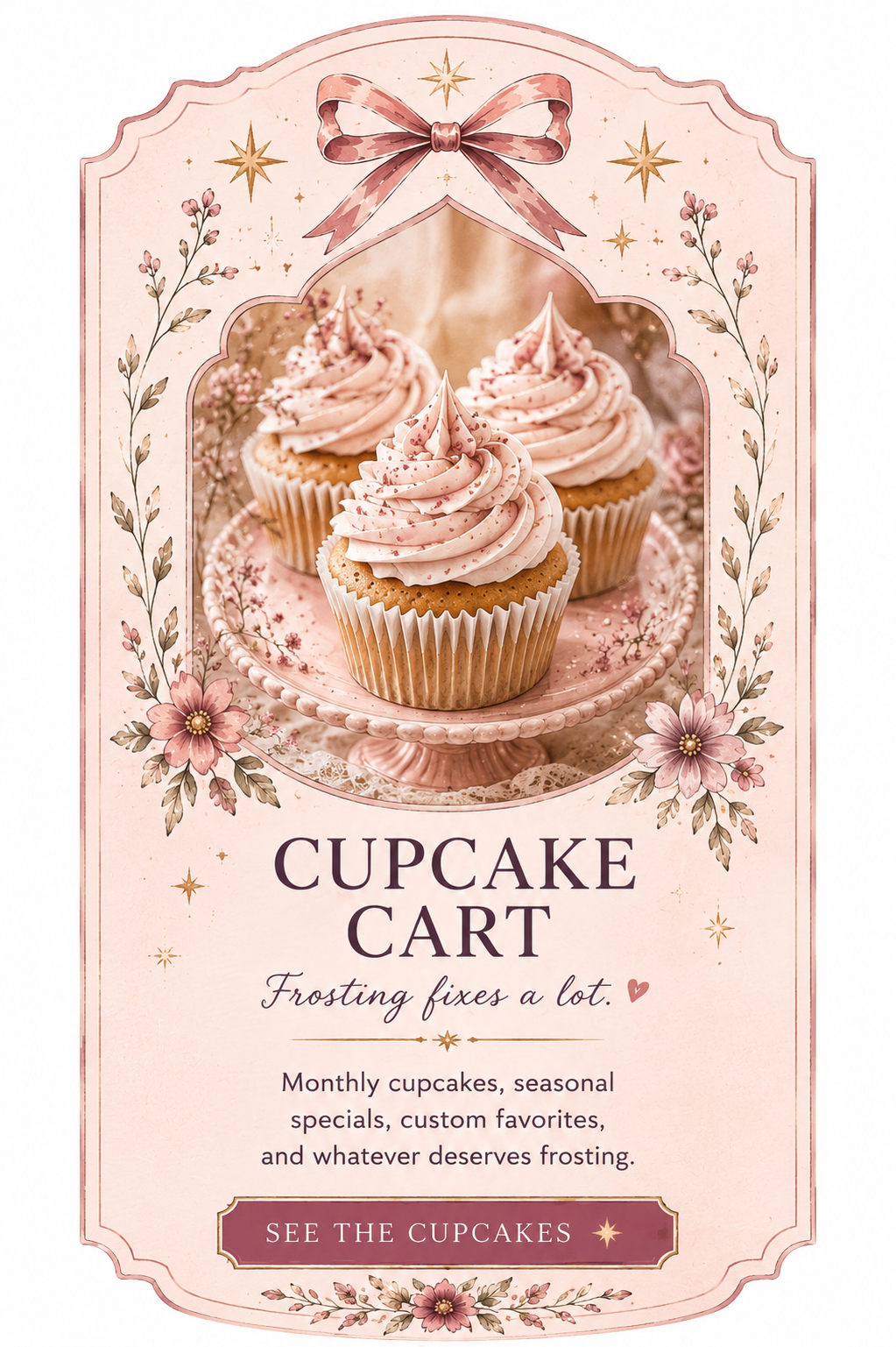 Whisk & Whimsy Cupcake Case